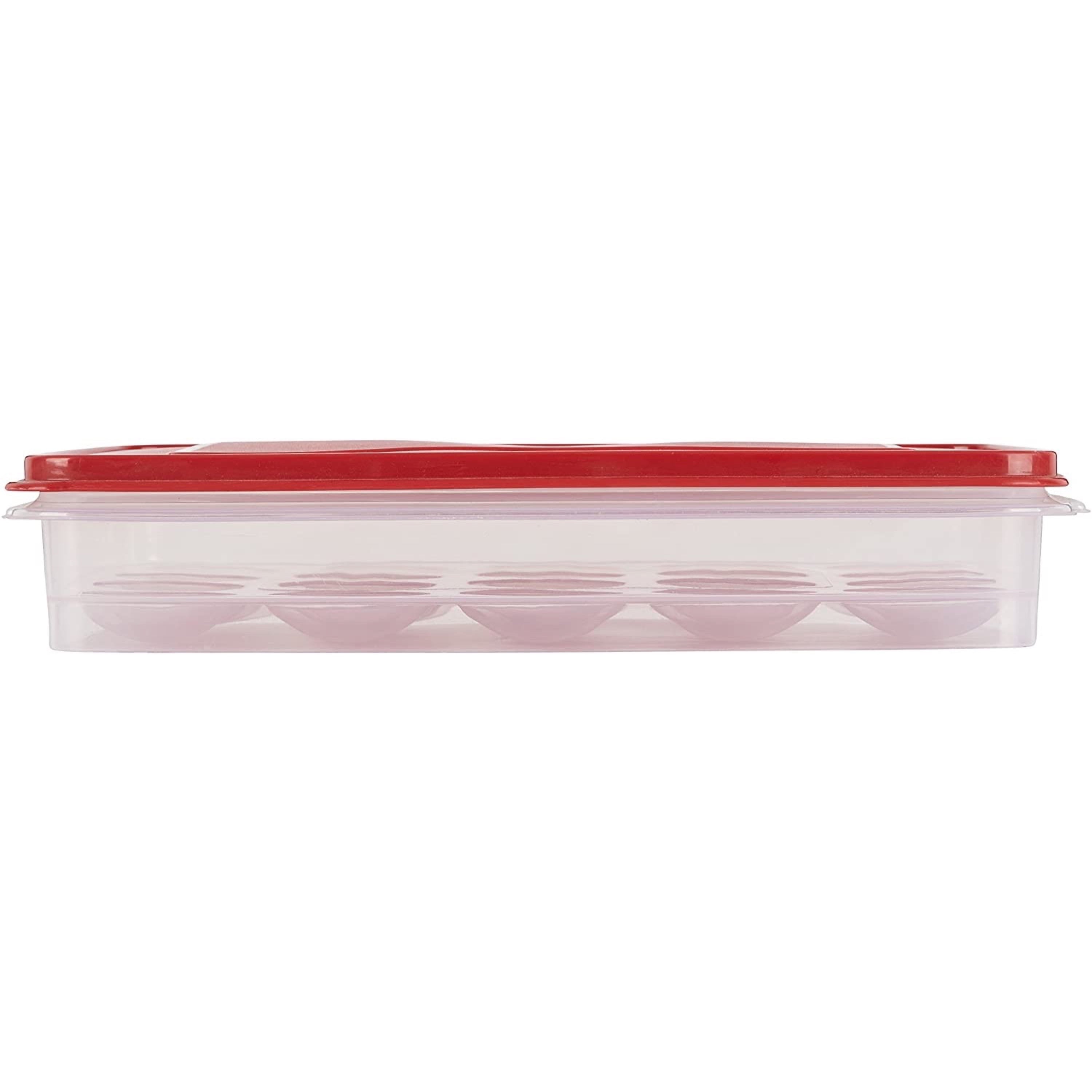 Rubbermaid Egg Food Storage Container, Red color
