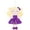 Skin Purple, variant on Gloveleya Toddler Stuffed Dolls Girl GIfts Plush Baby Doll Figure Toys Glitter Rainbow Color 9 Inches