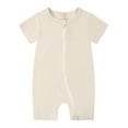 thumbnail image 5 of SXIMEE Unisex Baby Buttery-Soft Short Sleeve Romper with Bamboo Viscose Made, 2 Way Zipper Sleeper Pajamas, 5 of 5