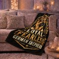 thumbnail image 6 of Proud German Shepherd Badge Emblem Artwork Loyal Fearless, Festive Pet Portrait Pattern, Warm Flannel Blanket for Cabin and Lodge, Dog Lovers Christmas Gift, Pet Lover Home Decor, 6 of 9