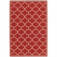 thumbnail image 1 of Tapis d'Intérieur et d'Extérieur à Motif Treillis 4 x 6 Pi, Rouge et Ivoire, 1 of 1
