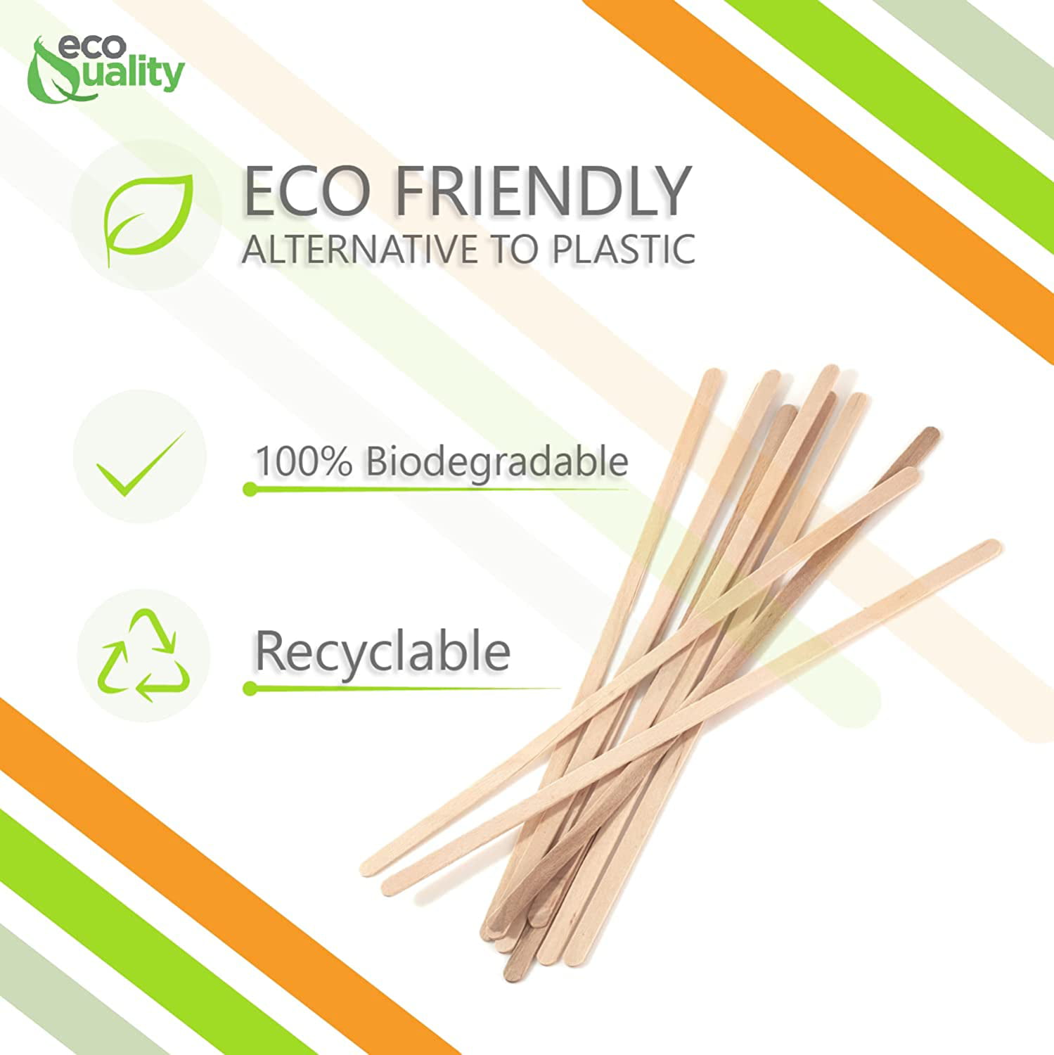 Compostable Plastic Stirrer, Bio Degradable, Eco Friendly, Sip Stirrer –  EcoQuality Store