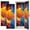 Color 3, variant on 2 Pcs School Locker Magnetic Wallpaper 12" x 36" Burning Soccer Ball Flames Dark Reusable Removable Locker Accessories Back to School Supplies