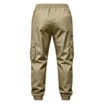 thumbnail image 6 of Caywon Stylish Men's Cargo Jogger Pants with Elastic Waist and Multiple Pockets, Loose Fit Outdoor Trousers for Spring and Fall, 6 of 6