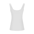 thumbnail image 5 of Rigardu tank top for women Plus Size Going Out Tops for Women Ribbed Tank Tops Sleeveless Slim Shirts Solid Color Undershirt womens tank tops White + M, 5 of 5