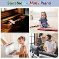 thumbnail image 7 of Piano Keyboard Stickers for 88/76/61/54/49/37 Keys Polyvinyl Chloride Letter Key Sticker Piano Notes Guide Removable for Beginners Learning Multicolor, 7 of 7