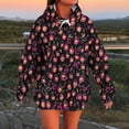 thumbnail image 2 of Enjoytime Halloween Hoodie for Women Ghost Printed Long Sleeve Sweatshirt Fall Fashion Cute Vintage Pullover Tops, 2 of 6