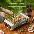 thumbnail image 3 of Electric Hot Dog Roller 6 Rollers 3 In 1 Electric Sausage Griller Indoor Portable Non Stick Smokeless Grill With Griddle Plate Bbq（1Pcs）, 3 of 7