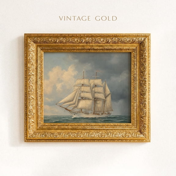 Vintage Sailing Ship Wall Art Print, Unframed Paper Poster 8x10in