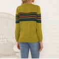 thumbnail image 4 of Aqestyerly Ensembles Deux Pièces pour Femmes Chandail Col Rond Rayé Tricoté Chemise Haut, 4 of 8
