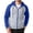 Blue, variant on GrmtClth Men's Zip Up Hoodie Color Block Long Sleeve Leisure Sweatshirt with Pocket Blue 2XL