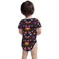 thumbnail image 5 of Daiia Colorful Floral2 Printed Unisex-Baby Short Sleeve Onesies Bodysuits Baby Climbing Clothes Soft and Comfortable Romper with Expandable Shoulder Design-12 Months, 5 of 8