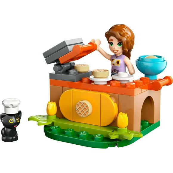 LEGO Friends Autumn's Waffle Stand - Includes Autumn Minidoll and Pluto the Cat - Travel Toy for Kids - 30696
