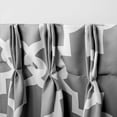 thumbnail image 3 of Exclusive Home Ironwork Sateen Woven Room Darkening Blackout Pinch Pleat Curtain Panel Pair, 84" Length, Black Pearl, 3 of 5