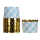 thumbnail image 1 of 50 Uds. Vasos de papel dorados calientes 5,5 cm * 6cm * 7cm vasos para cupcakes dorados calientes, 1 of 5