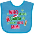 thumbnail image 3 of Inktastic Who Needs Santa when I Have Mimi Boys or Girls Baby Bib, 3 of 4