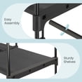 thumbnail image 6 of LEDREM Freestanding Closet Organizer with Hanging Rods & Shelves - Portable Wardrobe for Bedroom , Hallway , 65 Inch Height ,Black, 6 of 6