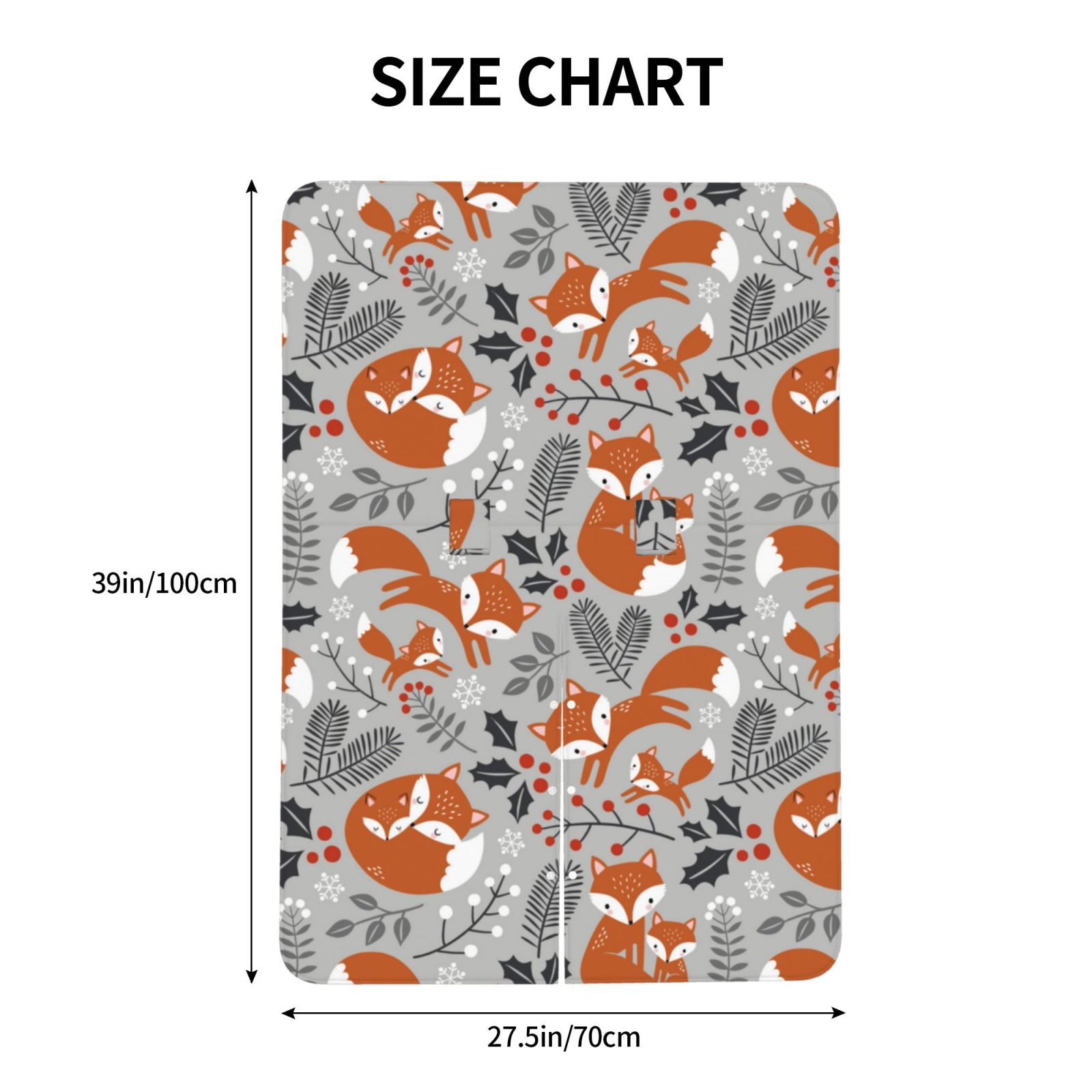 Car Seat Cover Baby - Vintage Blue Fox Family A Breathable Infant Car Seat Cover for Baby Carseat, Lightweight Comfort Baby Essentials Must Haves Newborn Stuff for Girl Boy