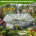 thumbnail image 6 of TrumanPick Greenhouse for Raised Garden Bed, Portable Cold Frame Plant Cover with Roll-Up Zipper Windows, UV Resistant PVC Gardening Tent for Outdoor Vegetables & Flowers, Green, 6 of 8