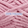 thumbnail image 5 of Uxcell 4Skeins Chenille Yarn Blanket Yarn 4x100g/14oz Gauge 5# Bulky Polyester Pink, 4x68m(248yds), 5 of 6