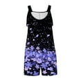 thumbnail image 4 of Hyknon Rompers for Women Summer Fashion Suspender Sleeveless Jumpsuits with Pockets Casual Floral Printed Loose Fit Comfortable Jumpsuits Shorts, 4 of 6