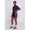 thumbnail image 2 of Women's Nylon Varsity Stripe Drawstring Waist Shorts, 2 of 4