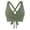 A-Army Green13, variant on Women Bikini Top Striped Lace Up Separated Tie Back Underwire Swim Tops Pool Parties Wear Top