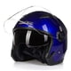 thumbnail image 1 of Half Face Motorcycle Helmet with Visor, CC06, XL/5859cm, 1 of 2