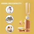 thumbnail image 4 of Distributeur d'Eau Automatique Bouteille d'Eau pour Cochon d'Inde (Rose, 600 ml), 4 of 5