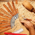 thumbnail image 2 of AUGSUN Wood Carving Knife Set - 20 PCS Hand Carving Tool Set for DIY Sculpture Carpenter Experts & Beginners, 2 of 6