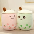 thumbnail image 4 of Creative Milk Tea Cup Plush Doll Cute Cartoon Face Eyes Features Soft Pillow Toys, 4 of 8