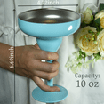 thumbnail image 2 of AGH Stainless Steel Margarita Tumbler with Lid, 10oz Insulated Martini Glasses, Double Wall Insulated Cocktail Tumbler Wine Glasses for Party, Vacation, Picnic, Pool, Beach Patio (4,Blue), 2 of 7
