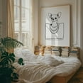 thumbnail image 4 of He Who Should Not Be Bagged - India Illustration Dog Humor Line Art Black and White Quote Minimalist Pop Art Unframed Wall Art Print 6 x 8 inches, 4 of 13