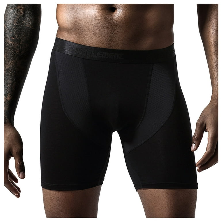 Pimfylm Cotton Underwear For Men High Waist Mens Briefs Underwear Comfort  Male Underwear for Gym Sport Black Large