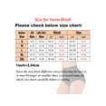 thumbnail image 3 of Women's High Waist Swim Bottoms Solid Color Comfortable and Stylish for Beachwear Olive Green L, 3 of 3