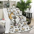 thumbnail image 2 of Yibo Motorcycle Lovers Blanket Flannel Soft and Comfortable Anti-static Bed Sofa Blanket, 2 of 7
