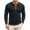 As pictured (two-tone), variant on ZHOGXU Contrast Color Long Sleeve O Neck Button Base Layer Men's T Shirts Work Wear