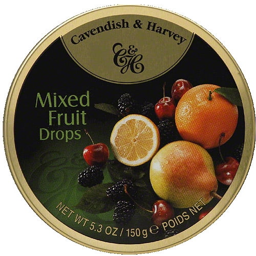 Cavendish & Harvey, Mixed Fruit Drops, 5.3 Oz (Pack Of 12)