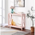 thumbnail image 1 of Convenience Concepts Table Console Oxford avec Tablette, Fini Bois Rose Pâle, 1 of 5
