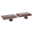 thumbnail image 1 of Ensemble de 2 supports de chaussettes en métal Holiday Time avec base, finition marron brossé, 12,7 cm, 1 of 5