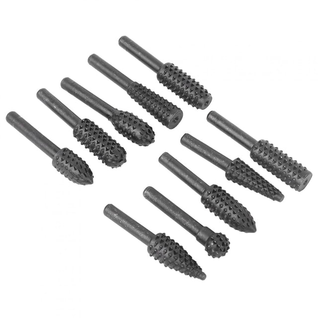 Accesorios para pulir madera, juego de 10 fresas rotativas, taladro para madera, amoladora, lima, mayor durabilidad