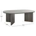 thumbnail image 3 of SAFAVIEH Tayson Glam Oval Melamine Coffee Table, Slate Grey, 3 of 9