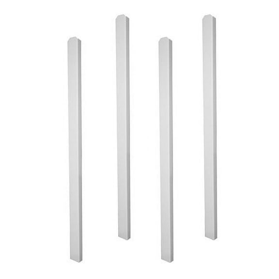 Zippity Outdoor Products Vinyl Shower In-Ground Post Mounting Extension Kit. (58" H x 3.25" W x 1.75" L)