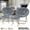 Gray, variant on MoNiBloom Set of 2 Folding Saucer Chair and Footrest Stool Set, Soft Faux Fur Oversized Accent Chair, Metal Frame Moon Chair for Bedroom Living Room, Gray
