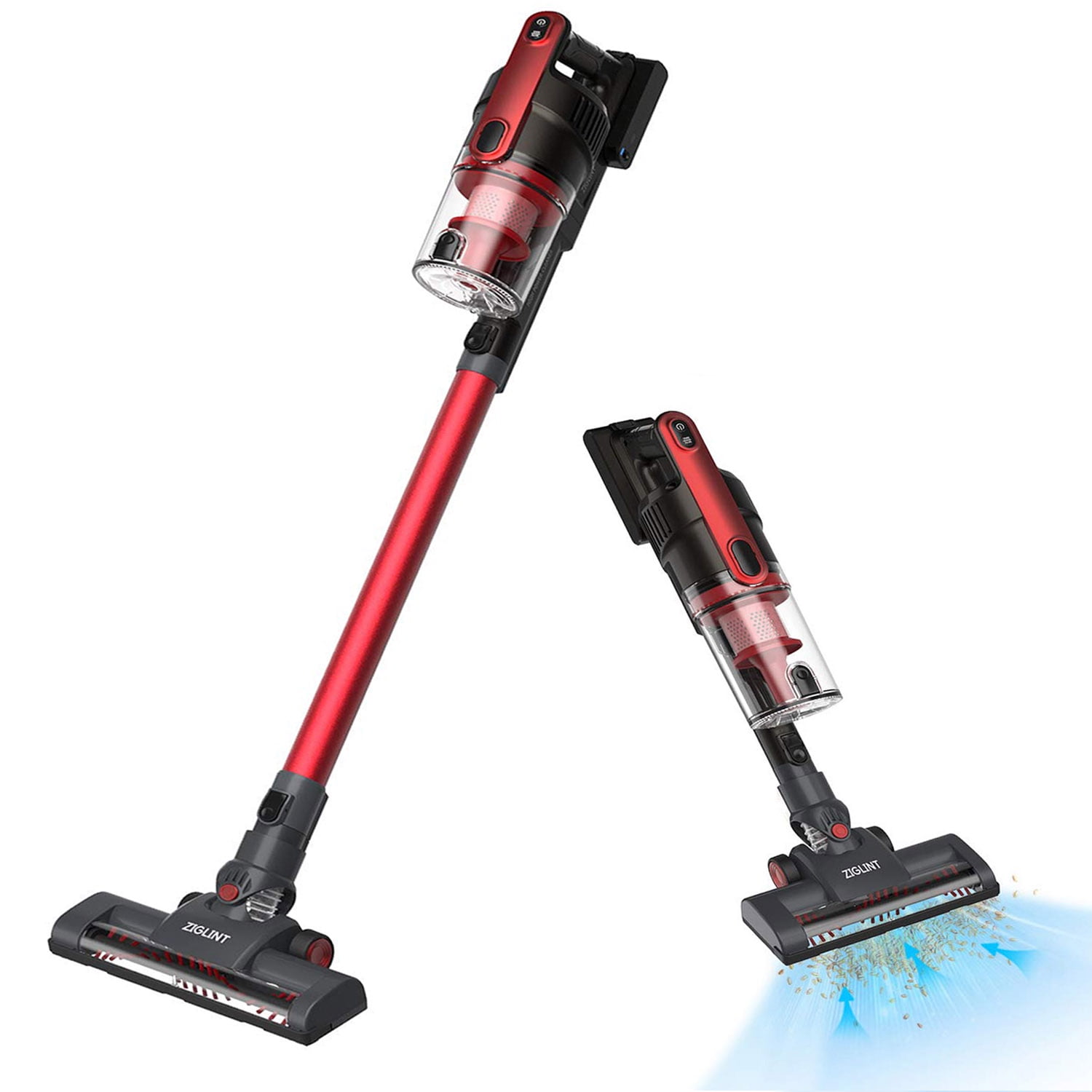 Vacuum Cleaner, ZIGLINT 2in1 Ultra Lightweight Cordless Stick Vacuum