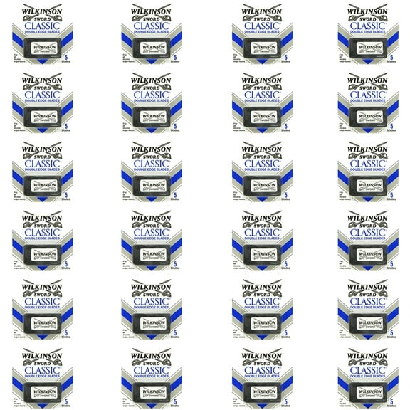 Pack of 24 New Wilkinson Sword Classic 5 Double Edge Blades