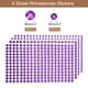 thumbnail image 2 of 1394Pcs 4mm/6mm Rhinestone Stickers for Crafts, 4 Sheet Round Rhinestone Sticker for Scrapbooking, Deep Purple, 2 of 5