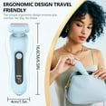 thumbnail image 6 of MichPong Woman Electric Razor for Face Leg,Electric Shaver Wet Dry Use USB Rechargeable, 2-in-1 Gift, 6 of 8