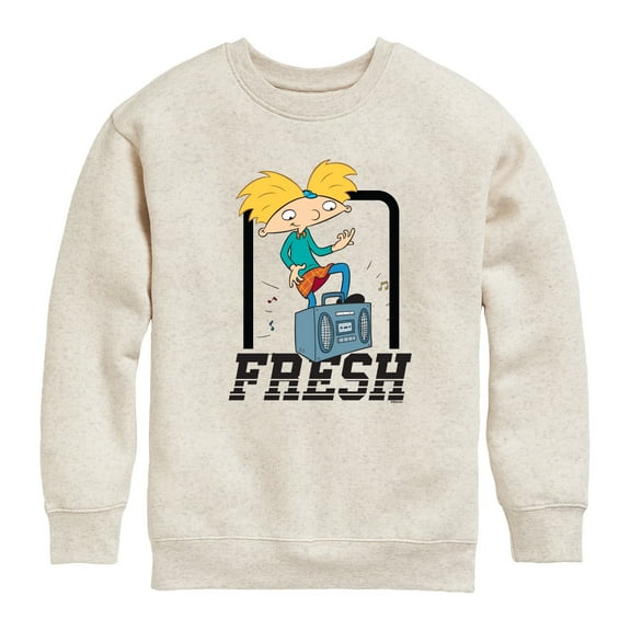 Hey Arnold! - Fresh Arnold - Toddler And Youth Crewneck Fleece Sweatshirt