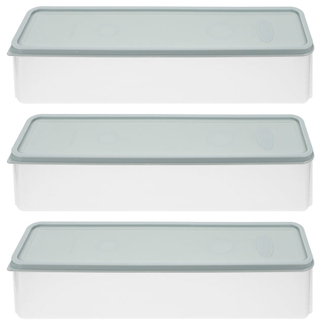 EeaseCA 3Pcs Pasta Storage Containers with Lid Clear Dry Noddle Holder Airtight Spaghetti Noodle Holder